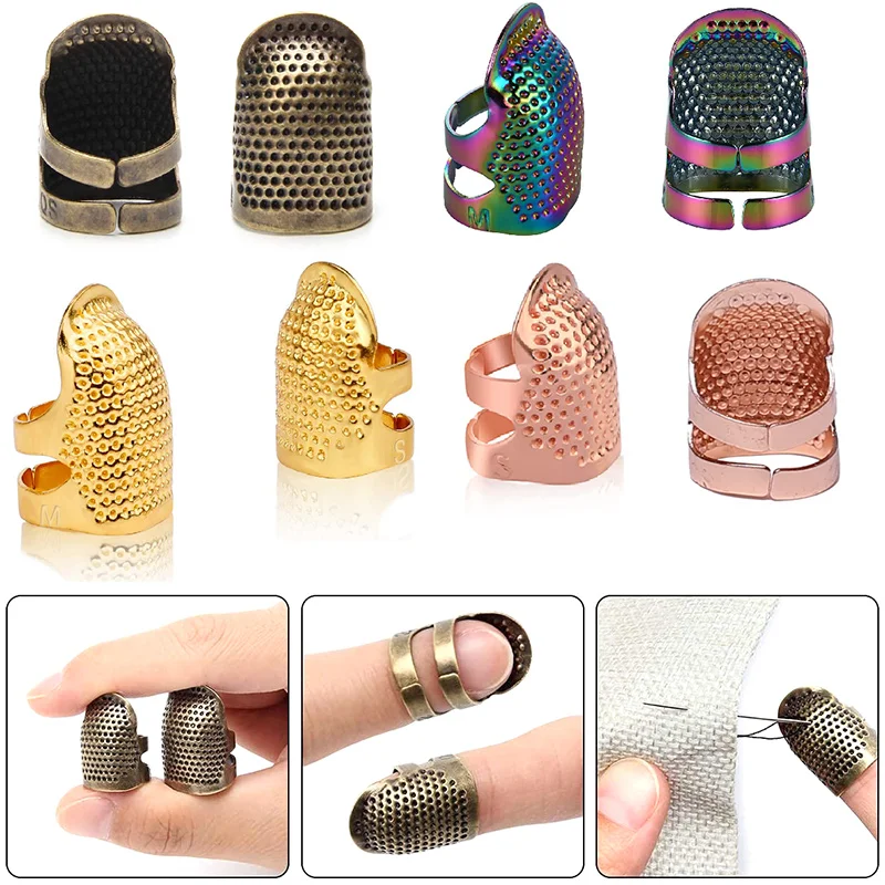 Sewing Thimble Metal - 1-3 pz cucito ditale lavoro a