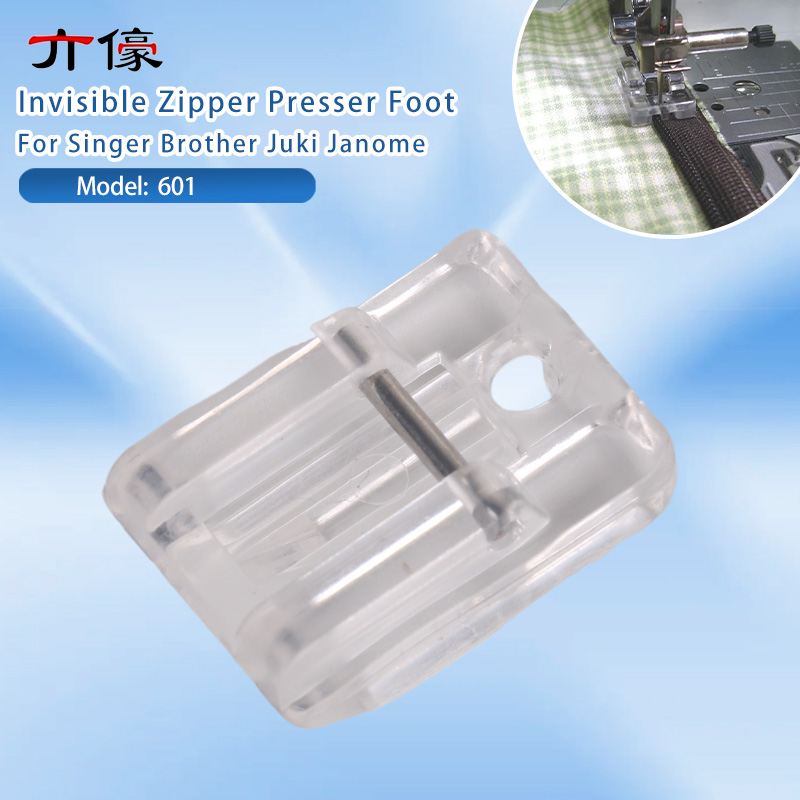 Zipper Foot Presser - Piedino in plastica con cerniera invisibile