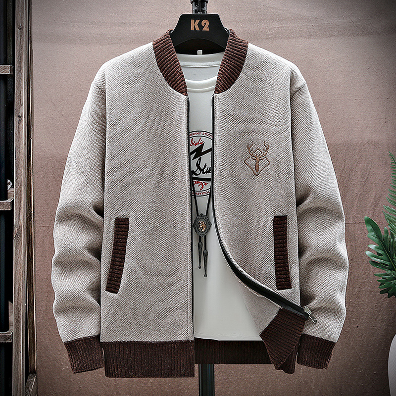 Sewing Jackets - Cardigan da uomo lavorato a maglia