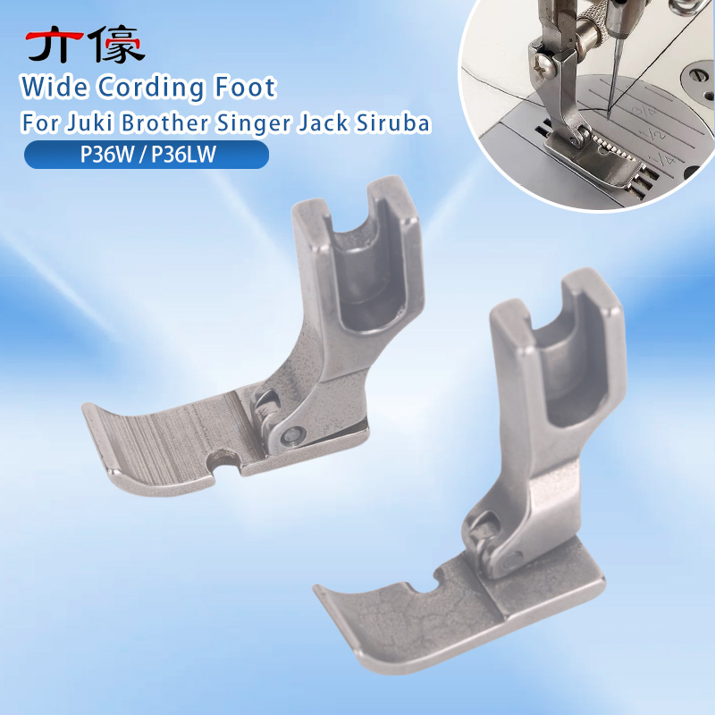 Zipper Foot Presser - P36W P36LW Piede largo Piedini con