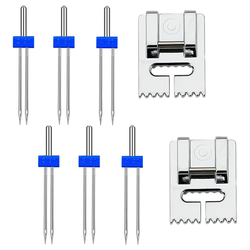 6PCS Doppio ago Doppio ago con - Twin Needle Stretch recensione e prezzo