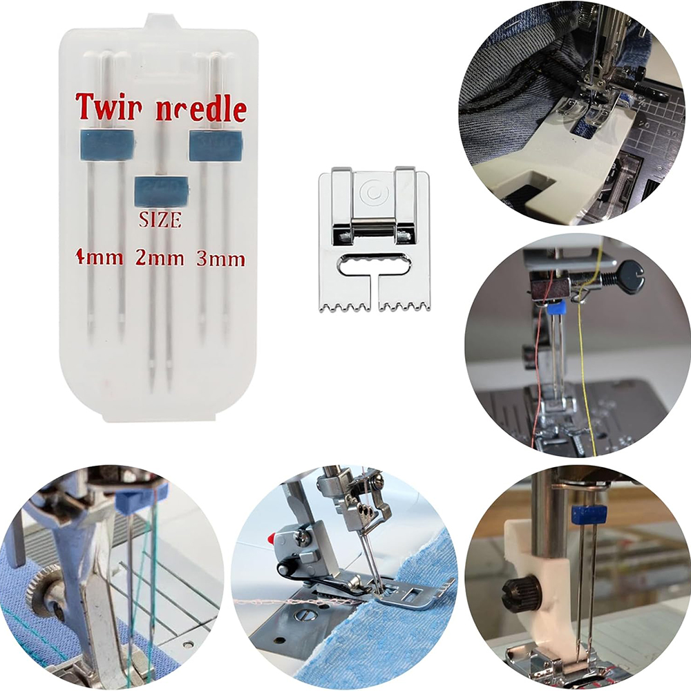 6PCS Doppio ago Doppio ago con - Twin Needle Stretch recensione e prezzo