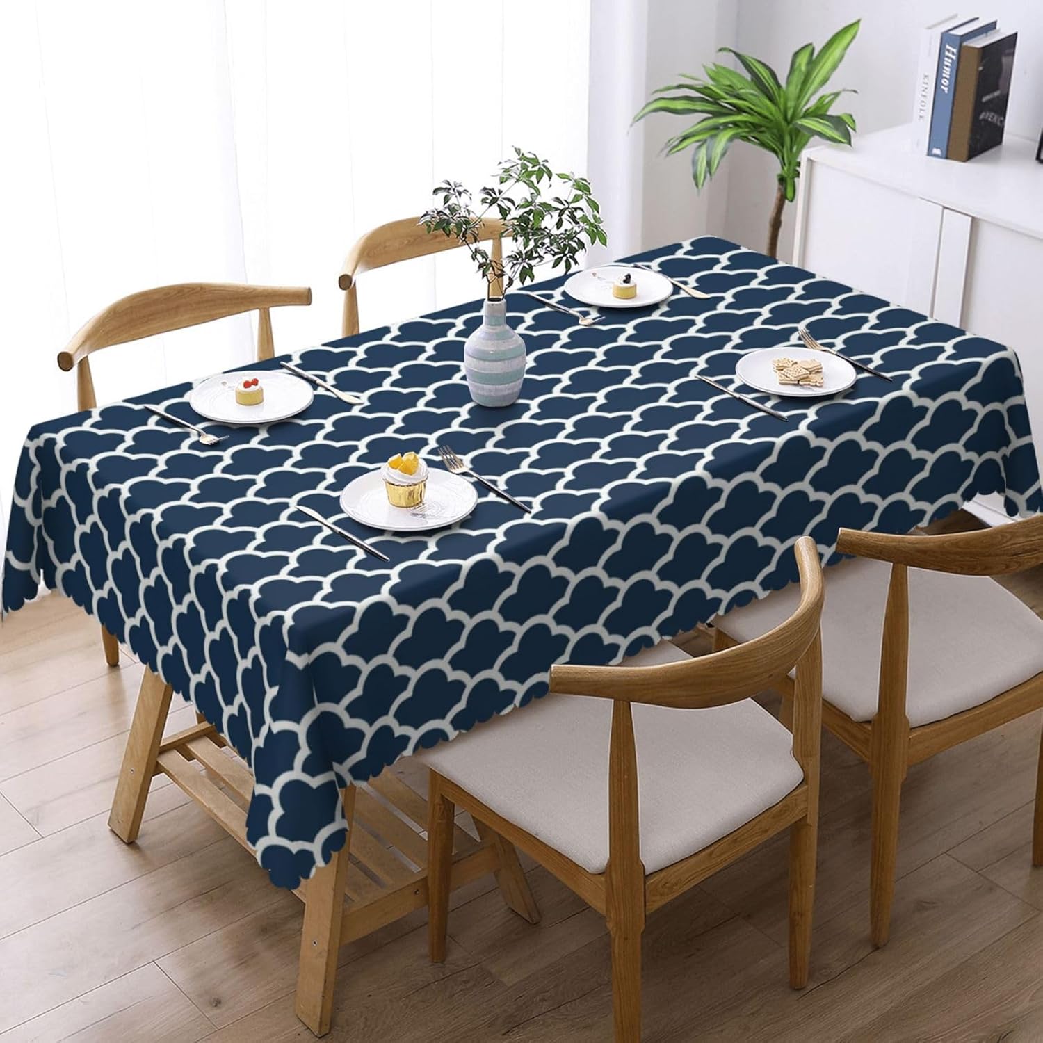 Tovaglia Blu Navy con Motivo a - Century Textile & Sewing Supply Hours recensione e prezzo