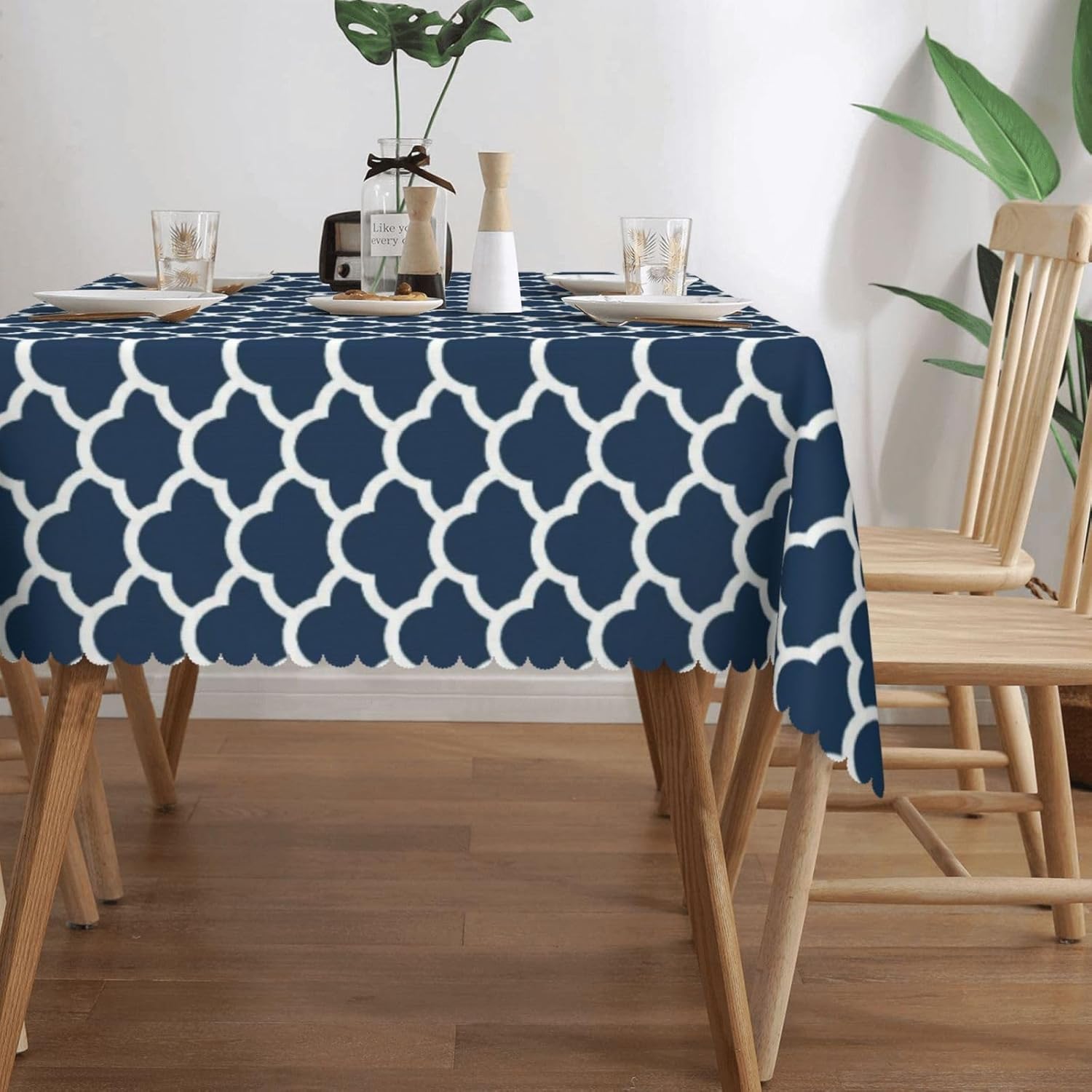 Tovaglia Blu Navy con Motivo a - Century Textile & Sewing Supply Hours recensione e prezzo