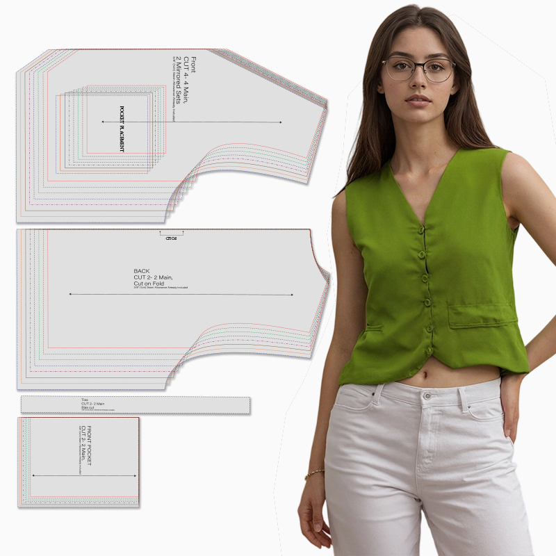 Modelli di cucito per gilet da - Textile Sewing Patterns recensione e prezzo