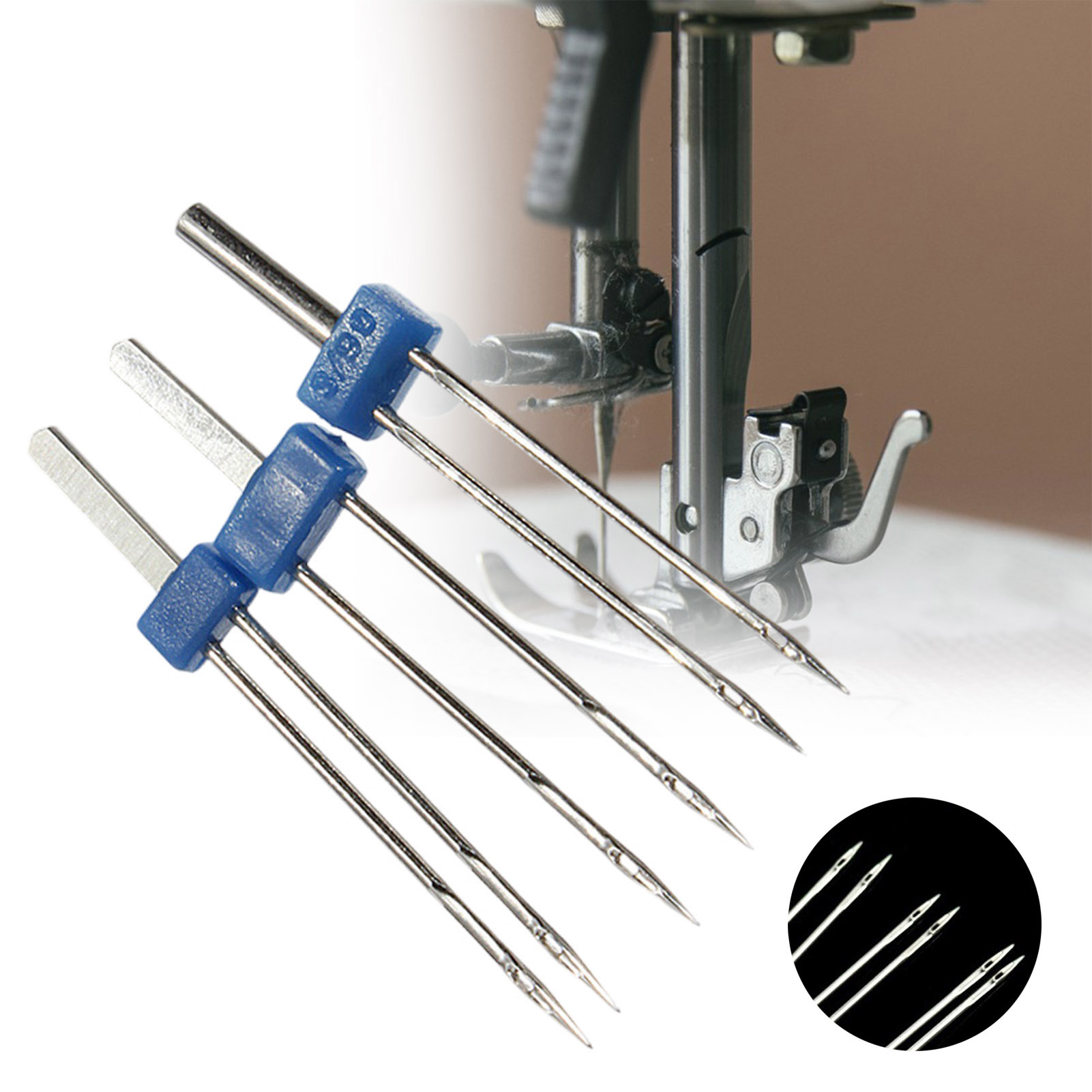 Set di 3 Aghi Gemelli in Accia - Twin Needle Stretch recensione e prezzo