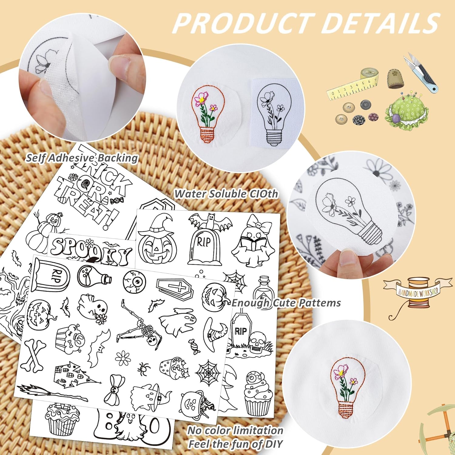 Modello di ricamo stabilizzato - Textile Sewing Patterns recensione e prezzo